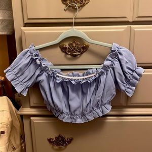 Ruffled crop top from Shein